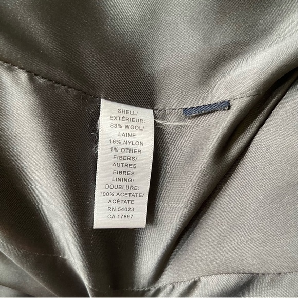 Banana Republic Gray Wool Short Double-breasted/ Peacoat Winter Jacket Size: S - Picture 9 of 13